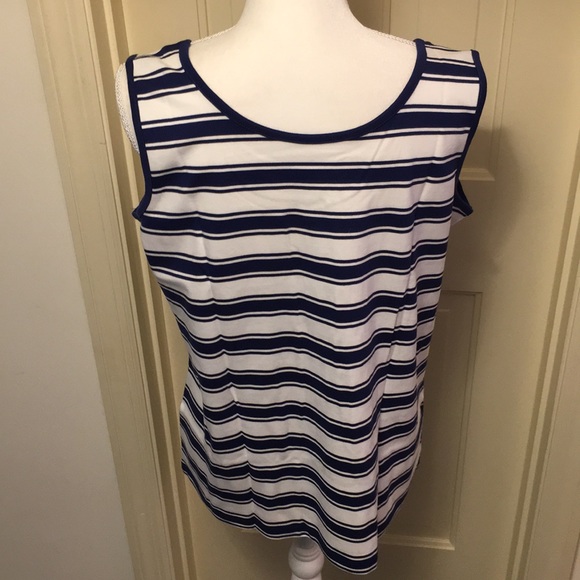 Lands’ End Stripe Tank Top NWT - Picture 6 of 8